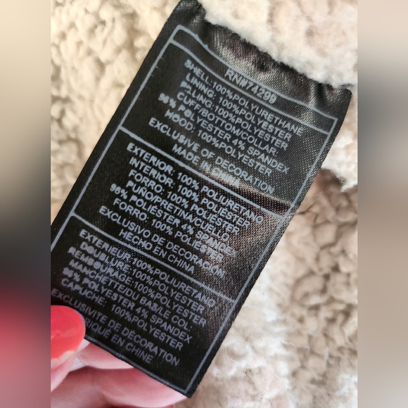 Madden NYC Faux Black Leather Bomber Jacket - Picture 7 of 11